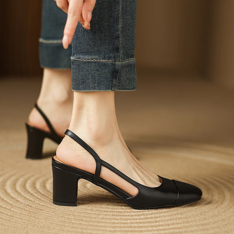 Seraphine Leather Heels