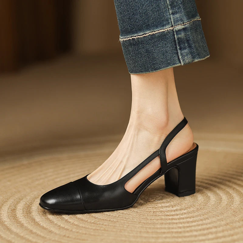 Seraphine Leather Heels