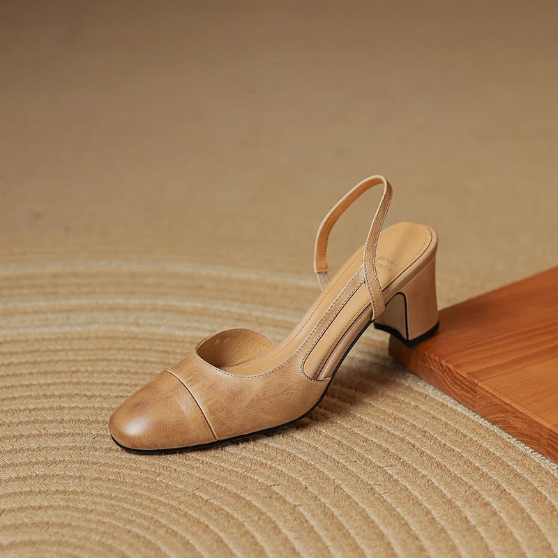 Seraphine Leather Heels