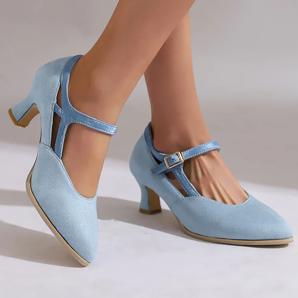 Genevia Suede Heels