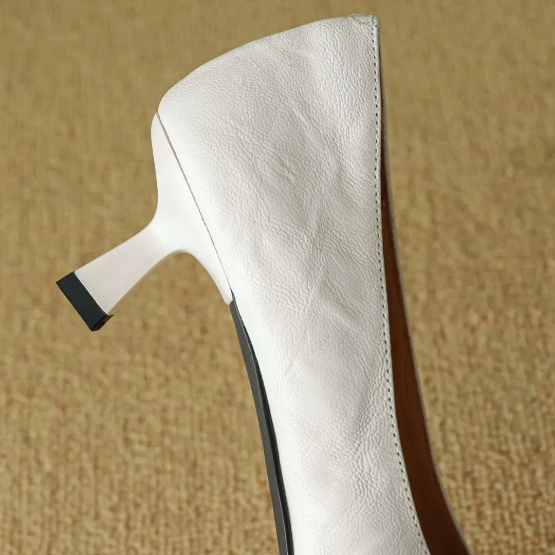 Clara Rose Leather Heels