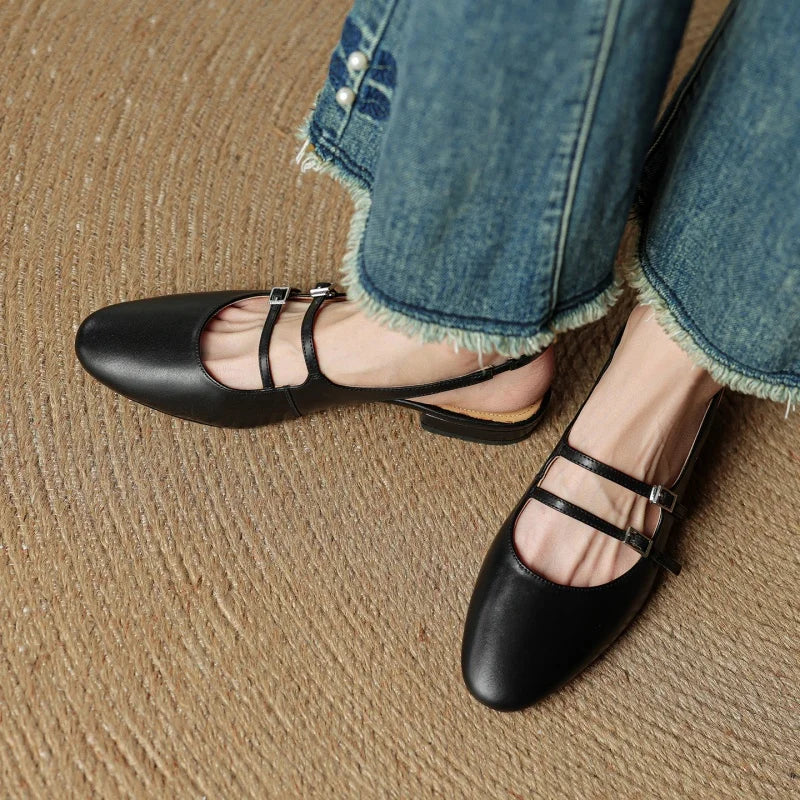 Arianna Leather Flats