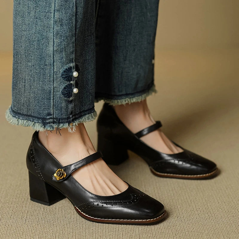 Ferrara Leather Heels