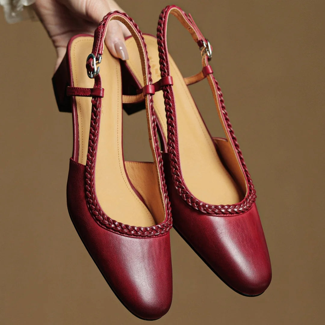 Seralyn Leather Heels
