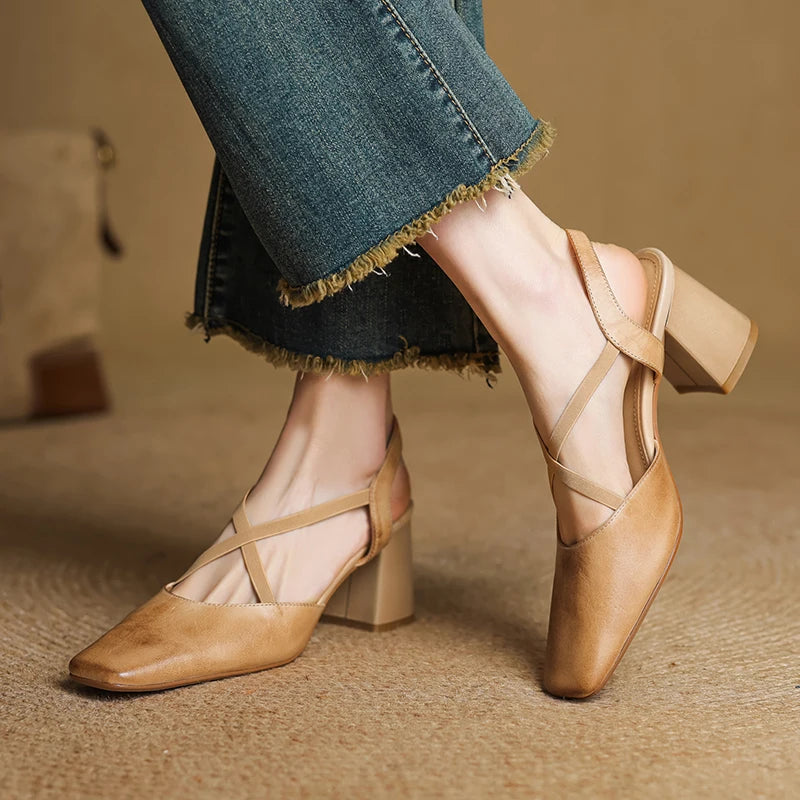 Auden Leather Heels