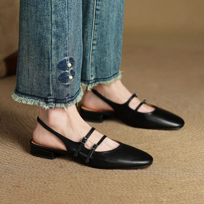 Arianna Leather Flats