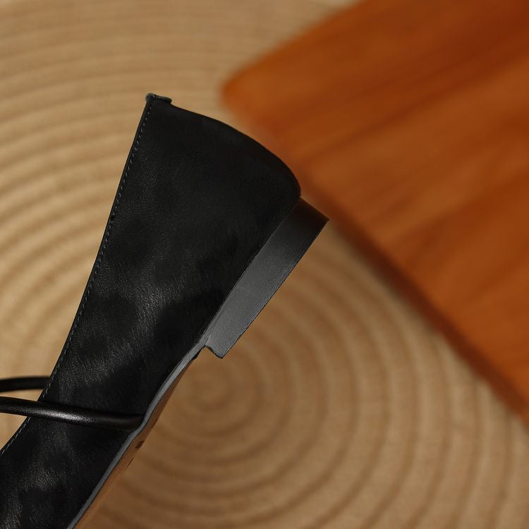 Lorena Leather Flats