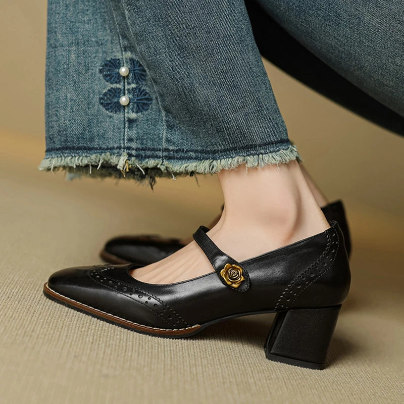Ferrara Leather Heels