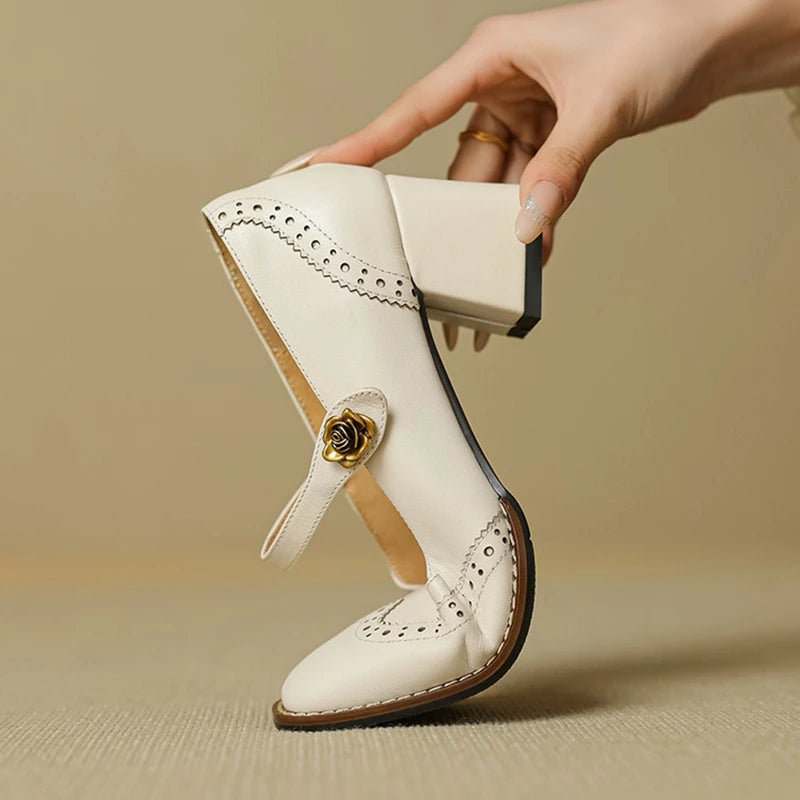 Ferrara Leather Heels