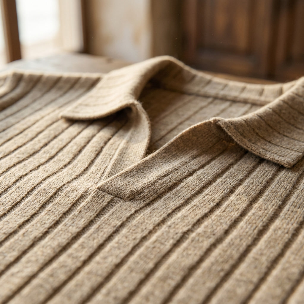 Saint-Tropez Ribbed Knit Polo