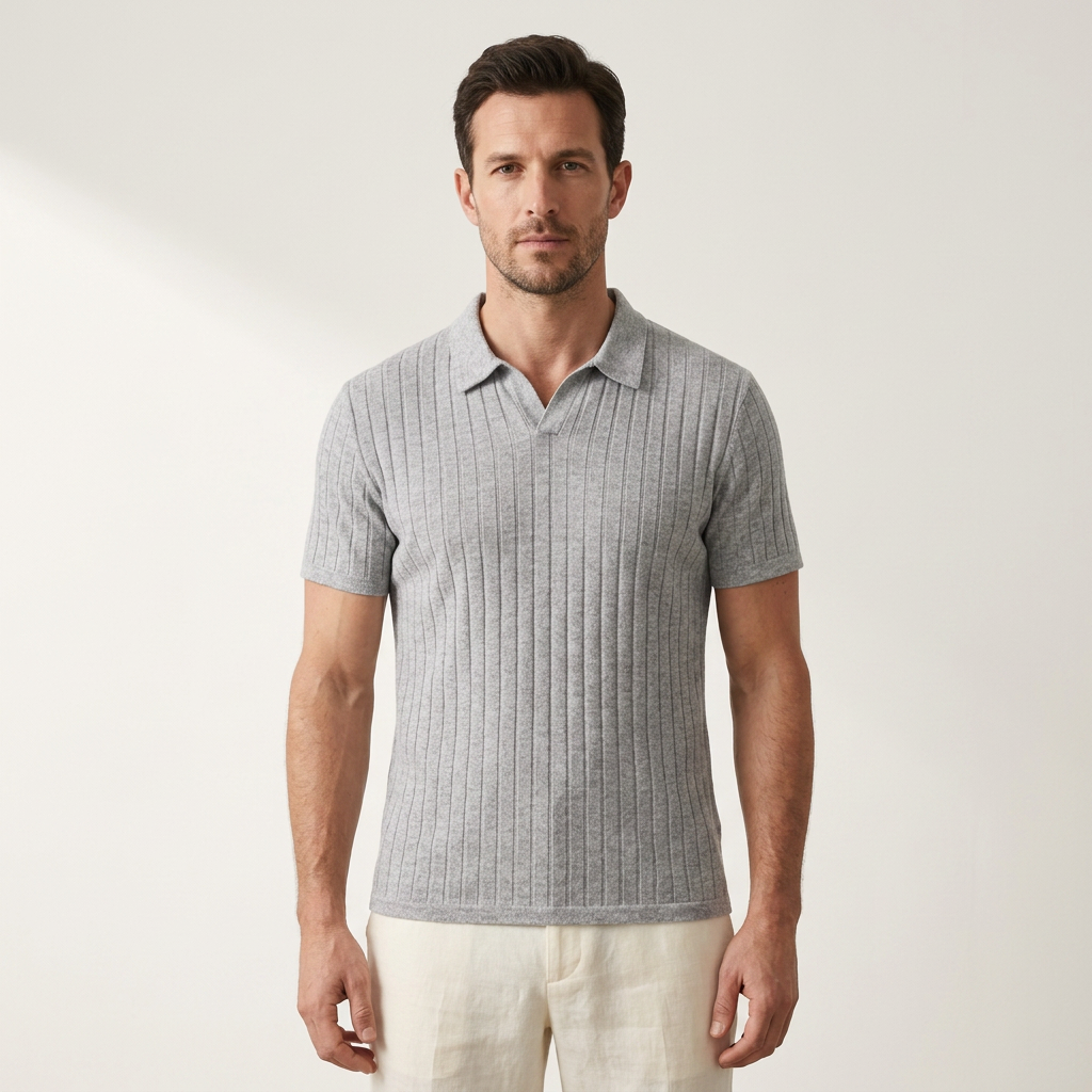 Saint-Tropez Ribbed Knit Polo