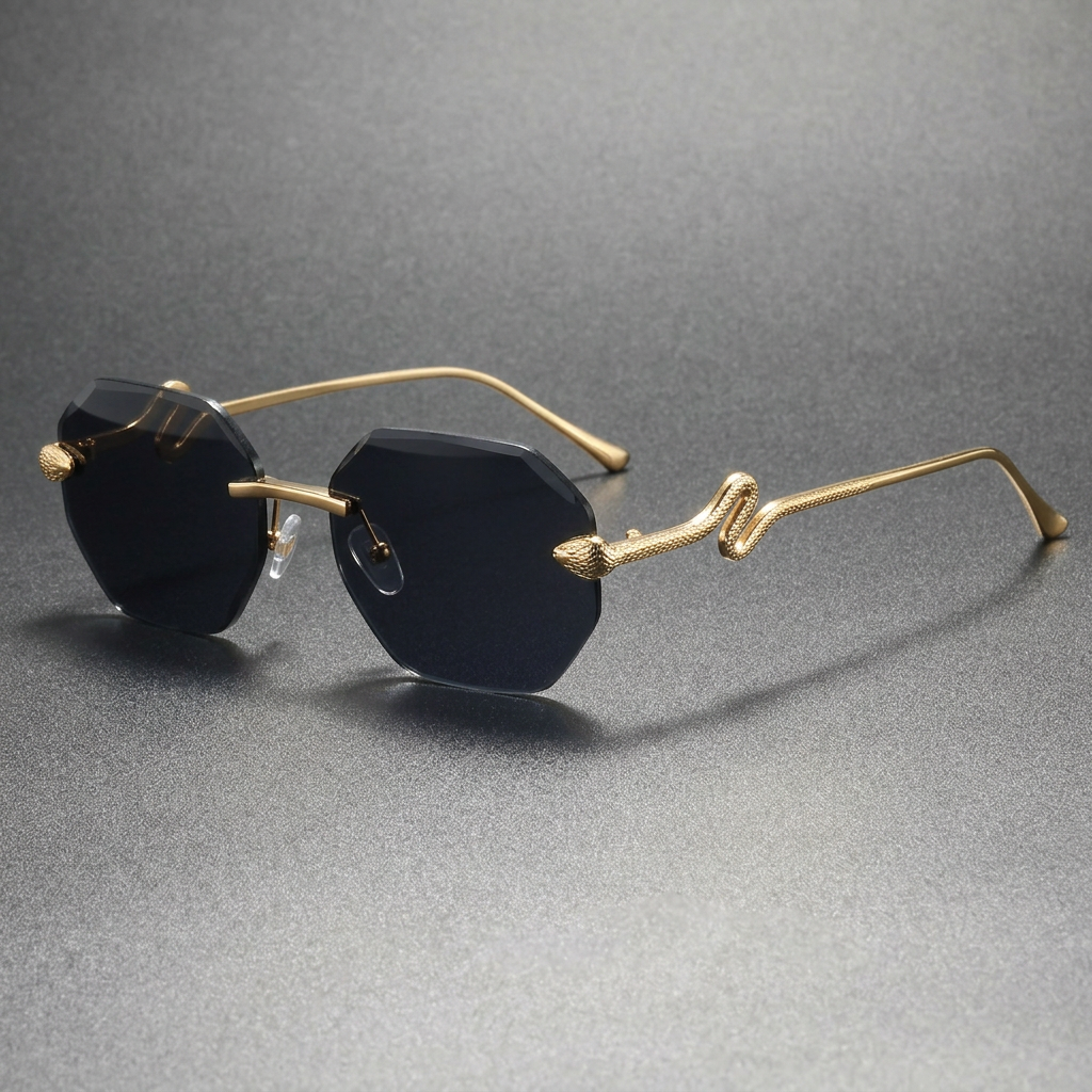 Lerici Snake-Temple Sunglasses