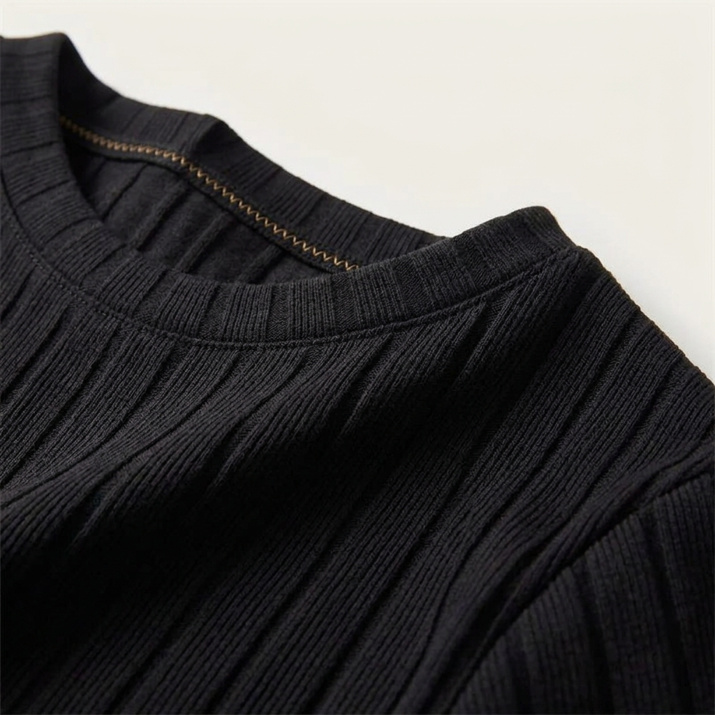 Cassis Ribbed T-Shirt