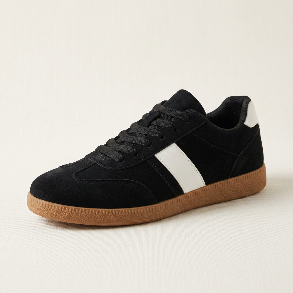 Erice Suede Sneakers — Black