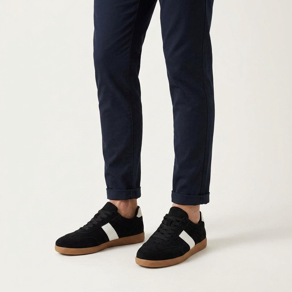 Erice Suede Sneakers — Black