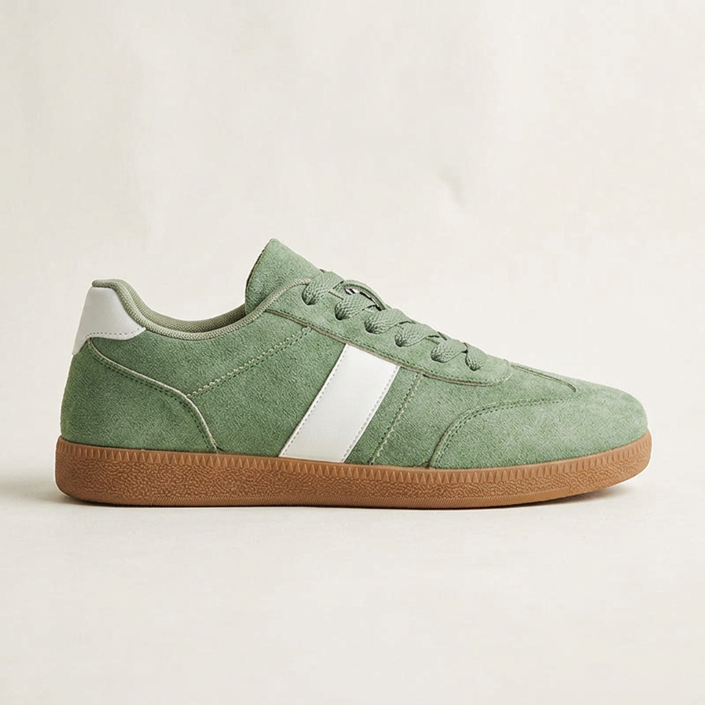 Erice Suede Sneakers — Sage
