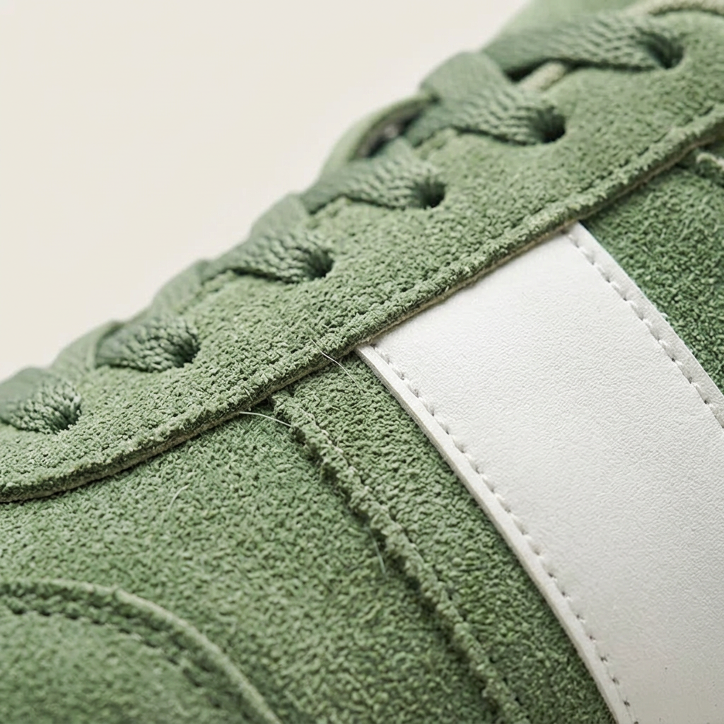 Erice Suede Sneakers — Sage