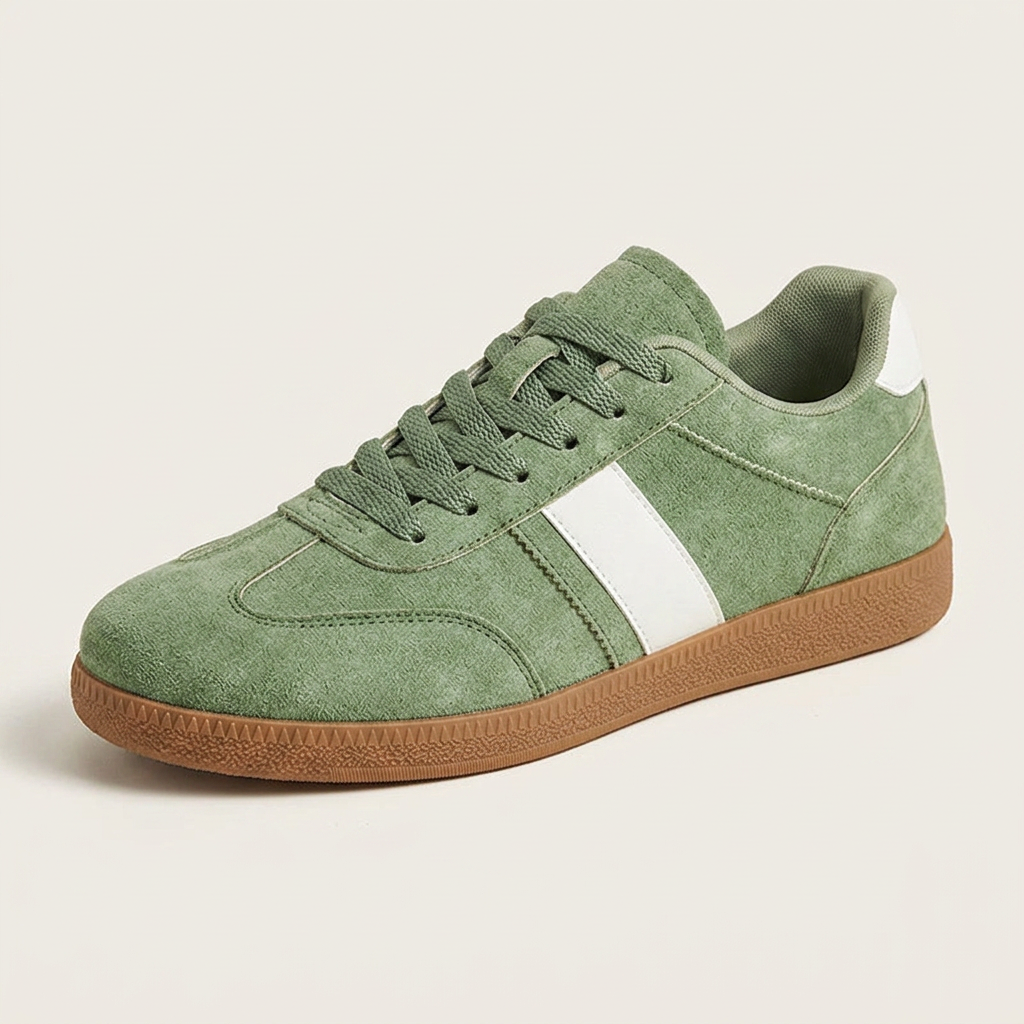 Erice Suede Sneakers — Sage