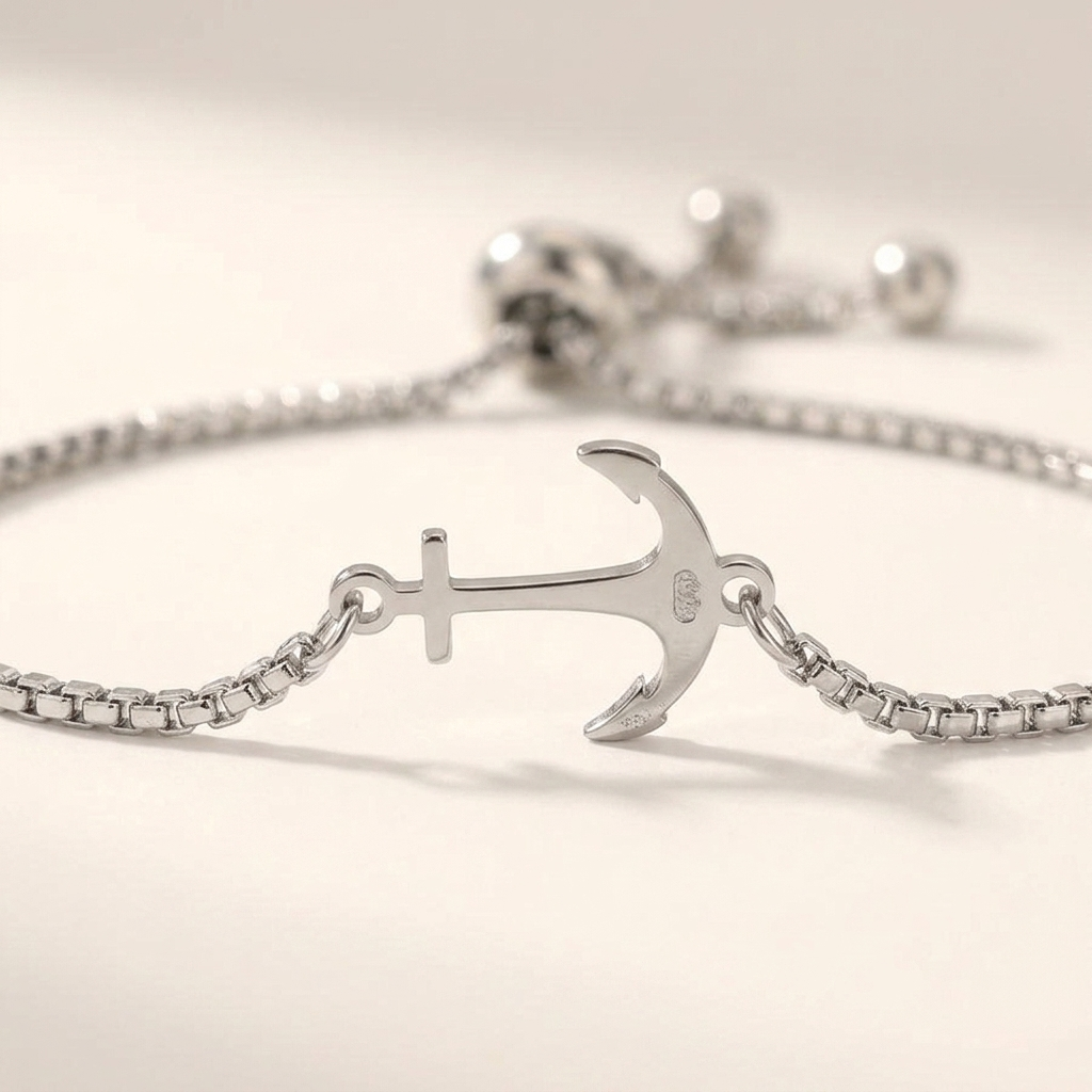 Caster Steel Anchor Bracelet