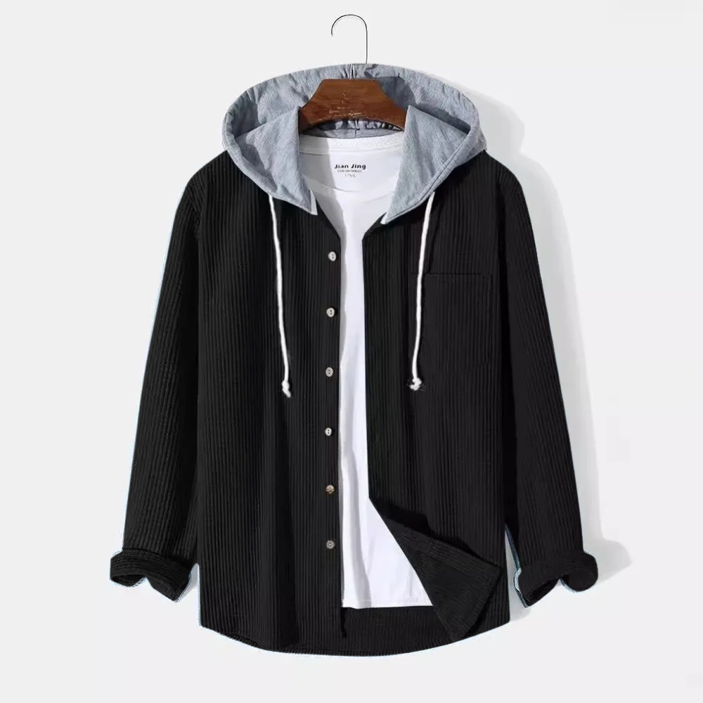 Hayes Corduroy Hooded Shirt